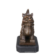 Tier Bronze Skulptur Monster Nian Dekoration Messing Statue Tpy-638